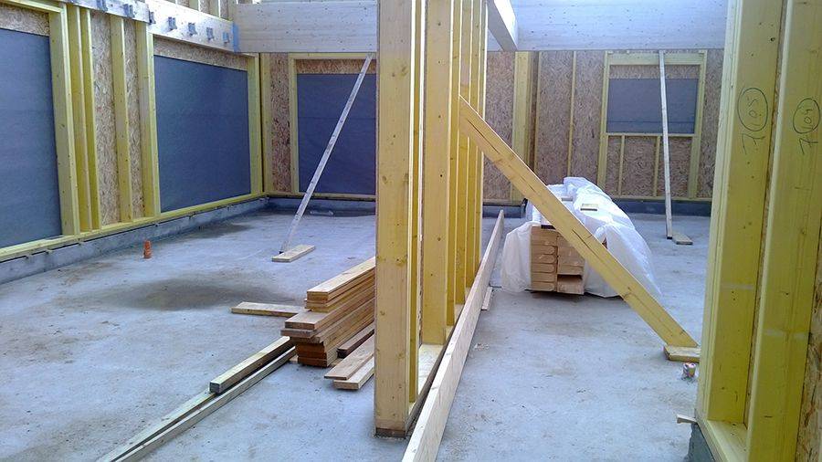 Intérieur ossature bois
